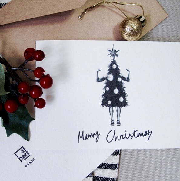 2020聖誕禮物 交換禮物 聖誕節 聖誕卡片 客製化 手繪 插畫 可愛 手作