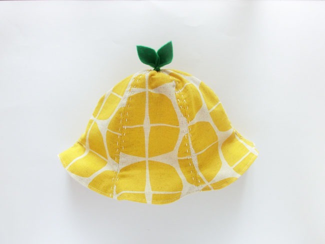 日本童裝 檸檬色小帽