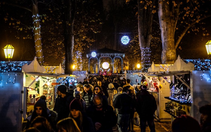 Christmas market in Zagreb Croatia Europe