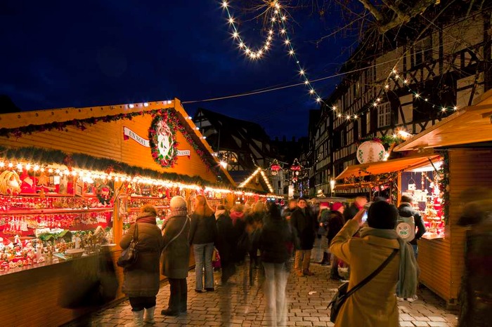 Christmas market in Strasbourg France Europe