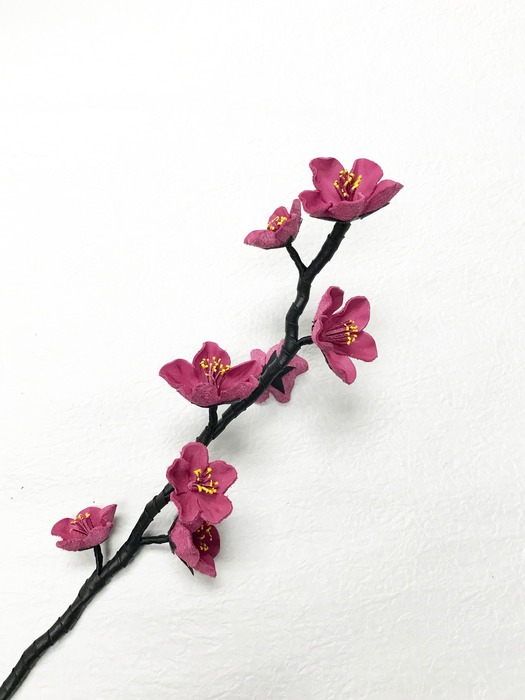 Leather Peach Blossom Branch