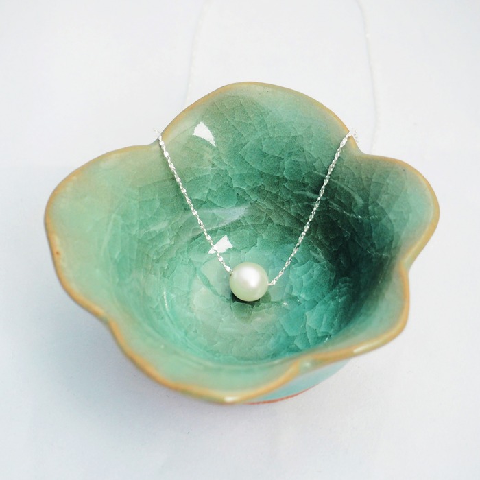 Rachelle L. Floating Freshwater Pearl Necklace