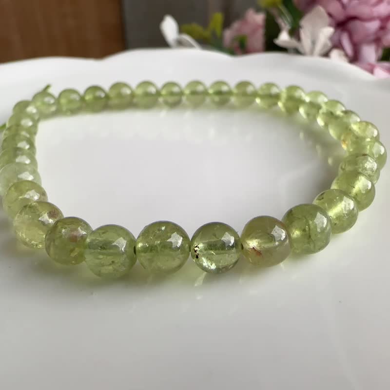 Xinchen-Tsavorite pomegranate 5.8mm bracelet - Bracelets - Crystal Green