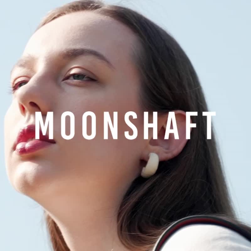 Moonshaft 月軸 雙拉鏈手袋 全牛皮 真皮 手提包 斜揹包 側揹包 - 側背包/斜孭袋 - 真皮 