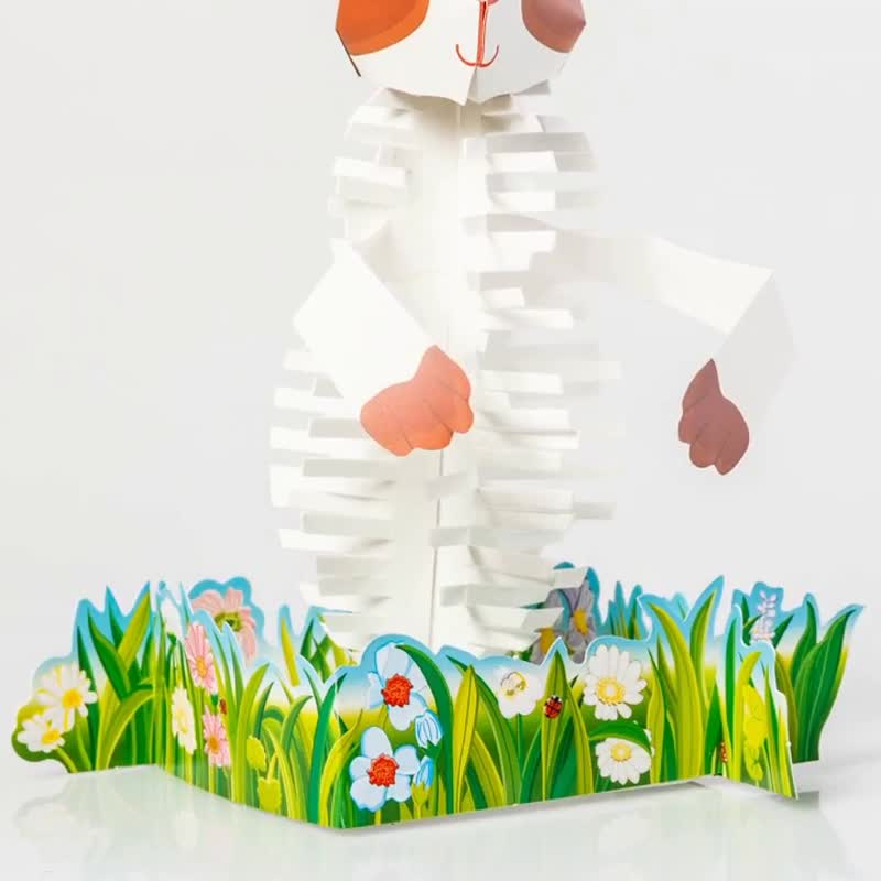 Amazing Growing Rabbit - Wood, Bamboo & Paper - Paper Multicolor