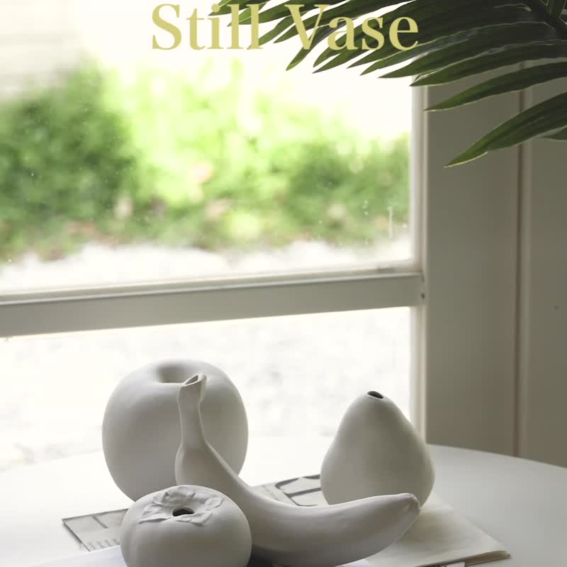 haoshi good thing design still life flower vessel - pear - Items for Display - Porcelain White