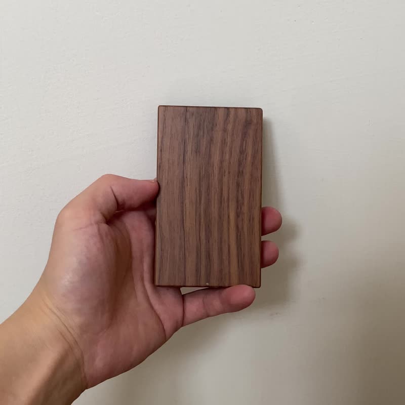 Personalized wooden business card case / card holder /Christmas gift - Card Holders & Cases - Wood Brown