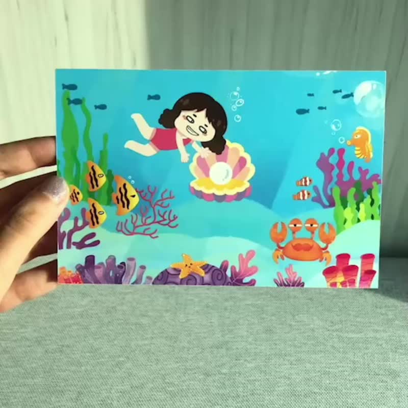 Postcard summer - Cards & Postcards - Paper Multicolor
