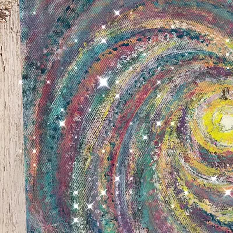 Universe #12 Acrylic painting healing life 30x30 home decoration art works hand-painted - Posters - Acrylic 