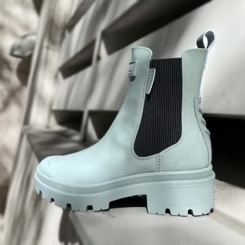 [Anti-spill boots] Limited edition PALLADIUM PALLABASE leather heightening thick-soled leg boots 98866 - Women's Casual Shoes - Other Materials Multicolor