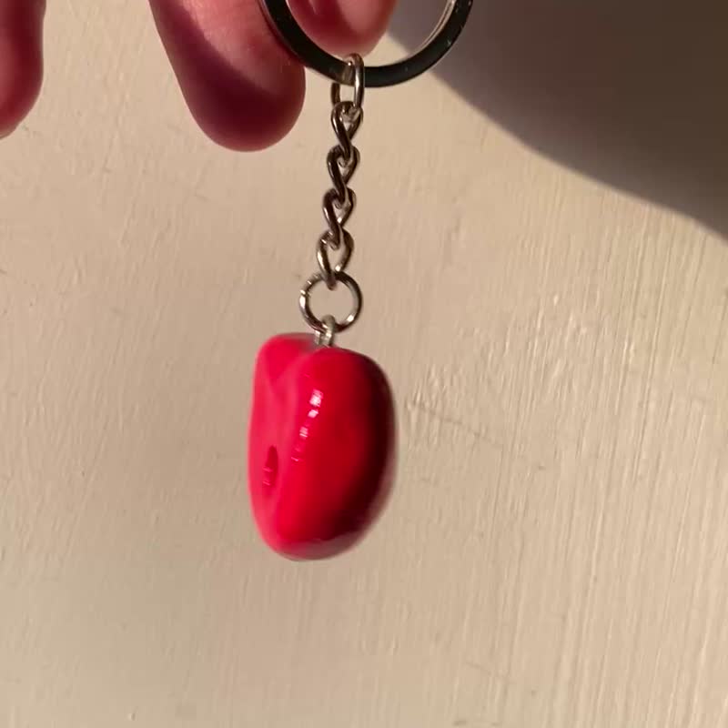 I have a hole in my heart - Charms - Other Materials Red