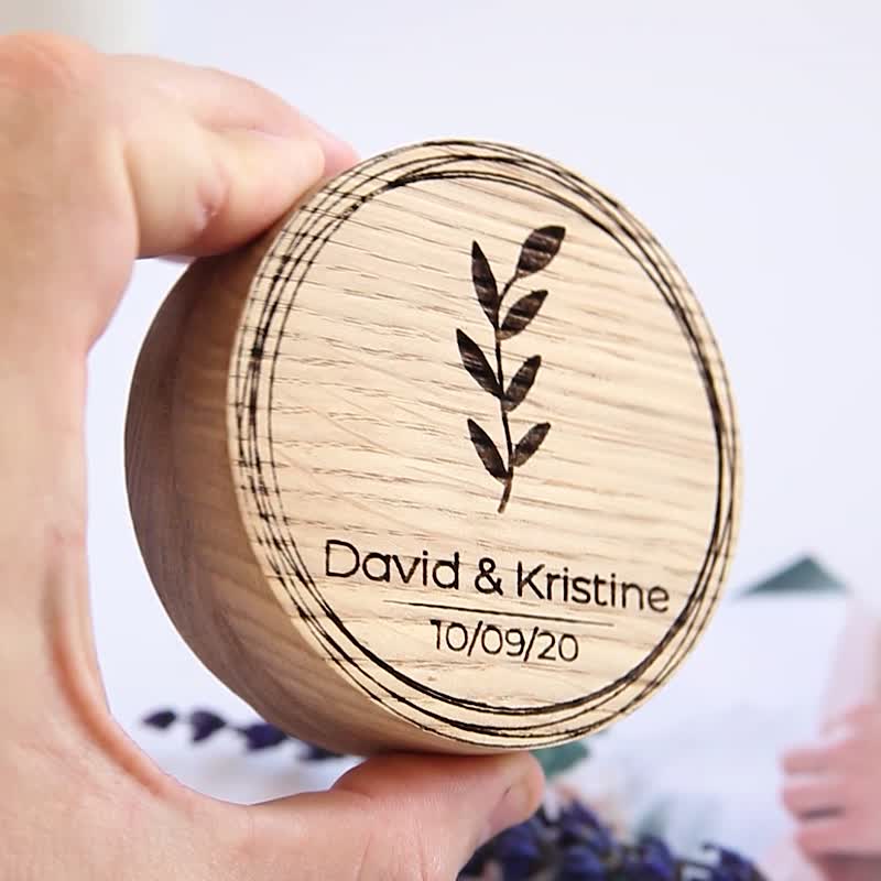 Wooden ring box for wedding ceremony | gifts for bride | proposal ring box - 其他 - 木頭 多色