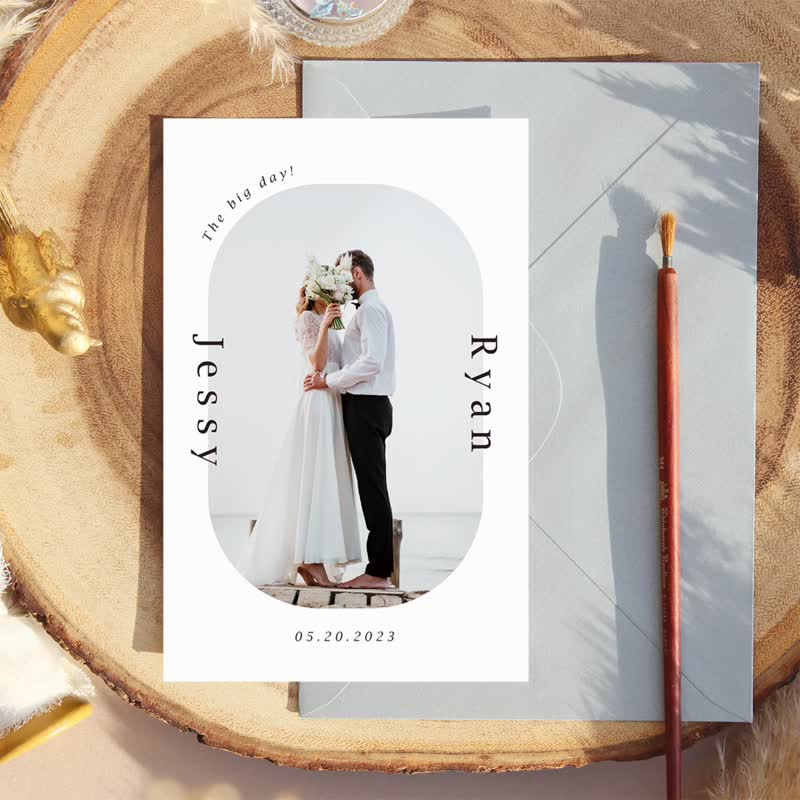 Customized wedding invitation design | Sunlight | Wedding theme photos, wedding cards, thank you cards, gift cards, postcards, wedding invitations - Wedding Invitations - Paper White