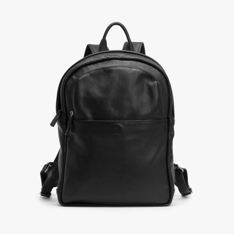 [Spain BIBA] Dixon Dix1l Space Domination Mobile Function Backpack | Mellow Black - Laptop Bags - Genuine Leather Black