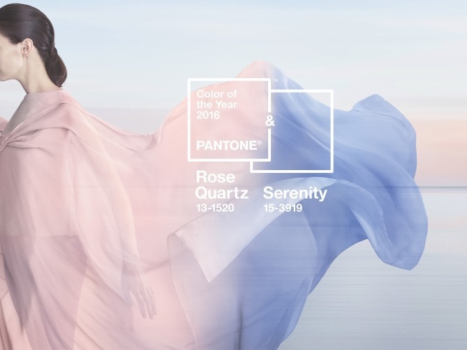 2016 pantone color of the year: rose quartz and serenity