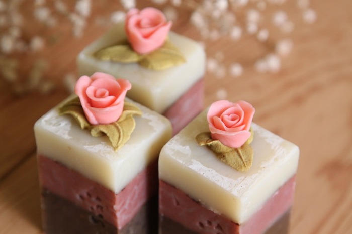 Rose Cake Handmade Soaps