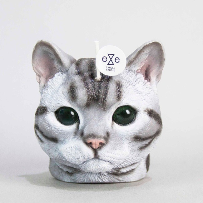 American Shorthair Cat Candle