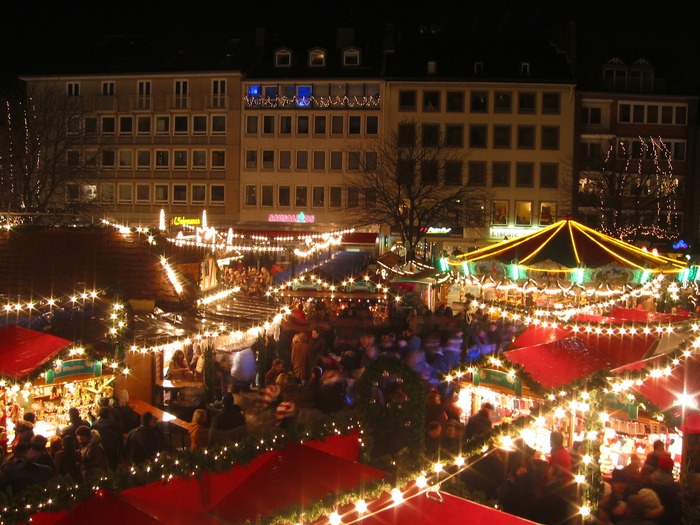 Christmas market in Aachen Germany Europe
