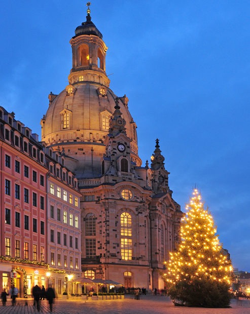 Christmas market in Dresden Germany Europe 