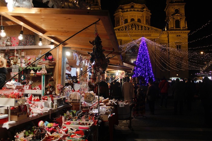 Christmas market in Budapest Hungary Europe 