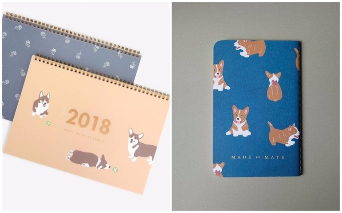 Corgi planners and notebooks