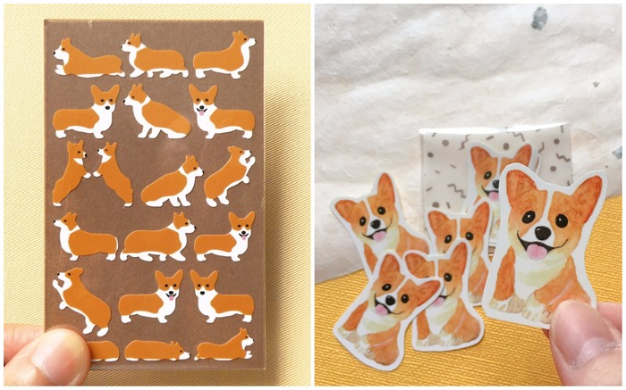 Corgi stickers