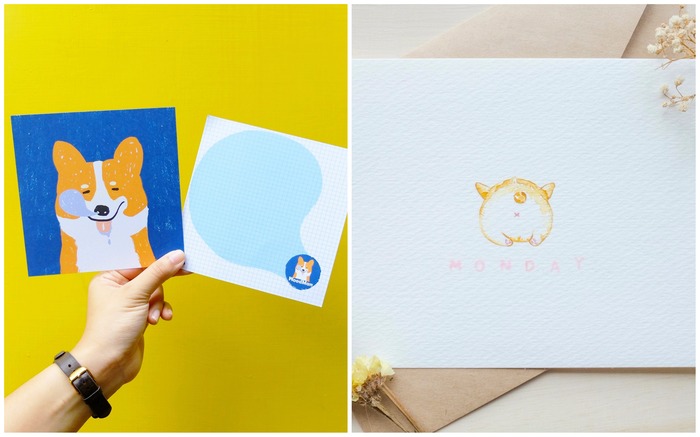 Corgi postcards and cards