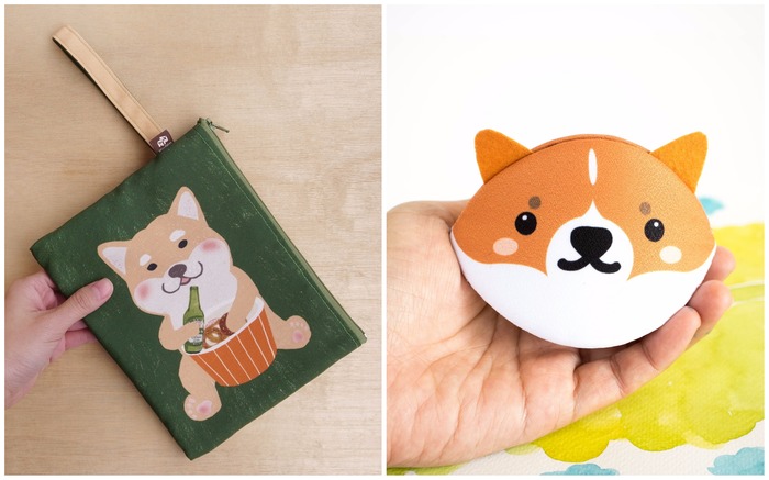 Corgi clutch and purses