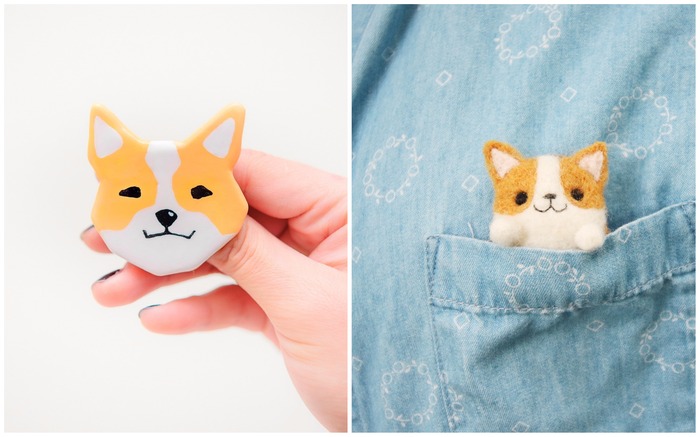 Corgi pins