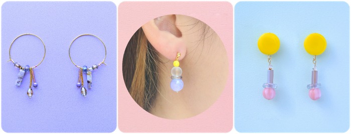 Bead earrings for any holiday or year-end parties