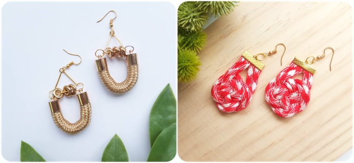 Knot earrings for any holiday or year-end parties