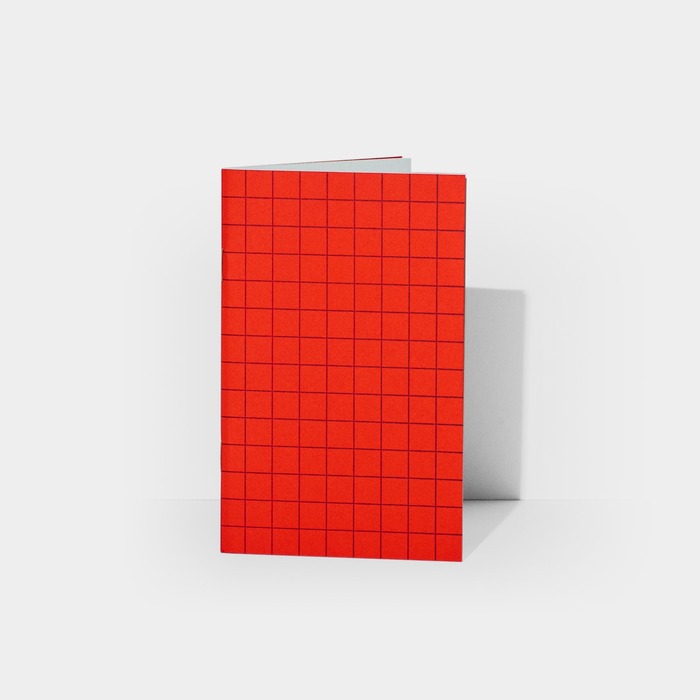Red letterpress notebook