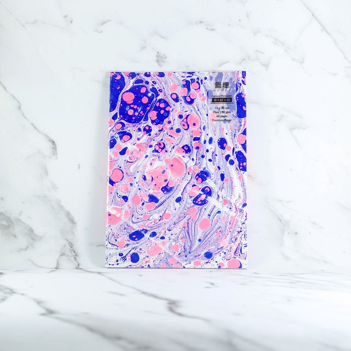 Splash ink artist hand dye marbled cover notebook