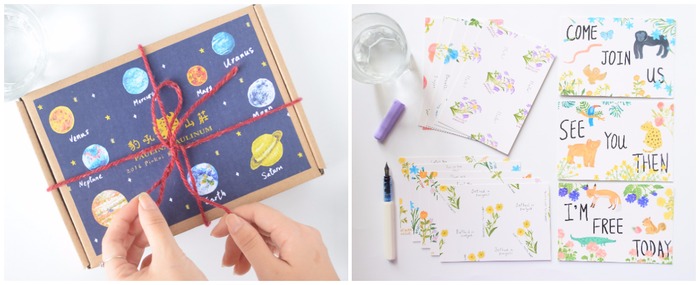 Paulina Paulinum planet stationery set and garden postcard set