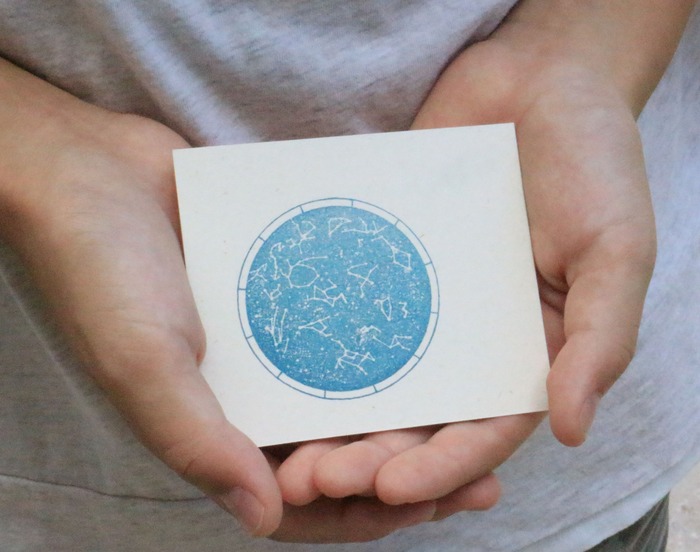 Japanese stationery constellation rubber stamps