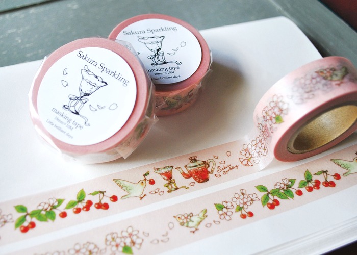 Japanese stationery sakura washi tapes