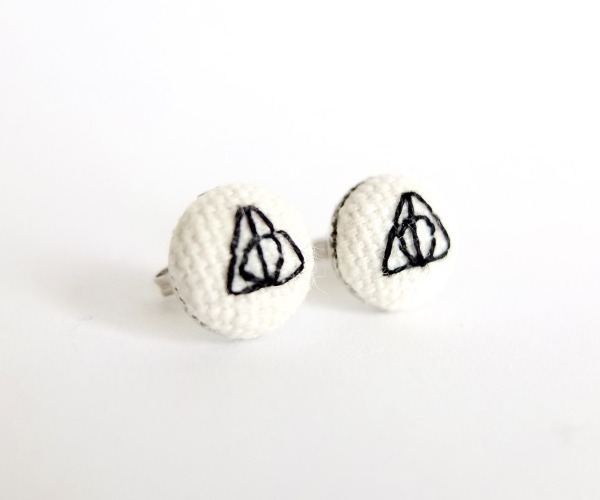 Harry Potter Deathly Hallows earrings