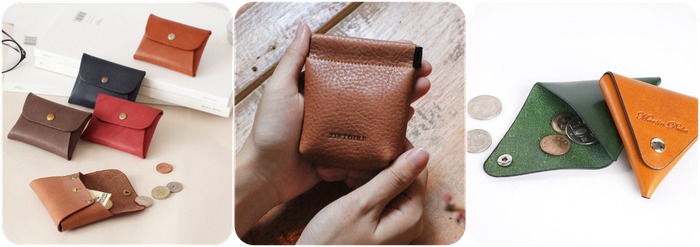 Wallet gift ideas for men: coin pouch and coin purse