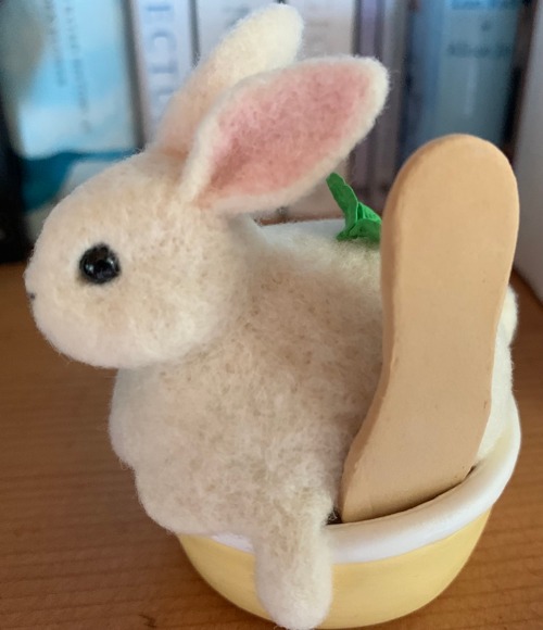 おいしいアイスクリーム - うさぎの羊毛フェルト人形 - ショップ