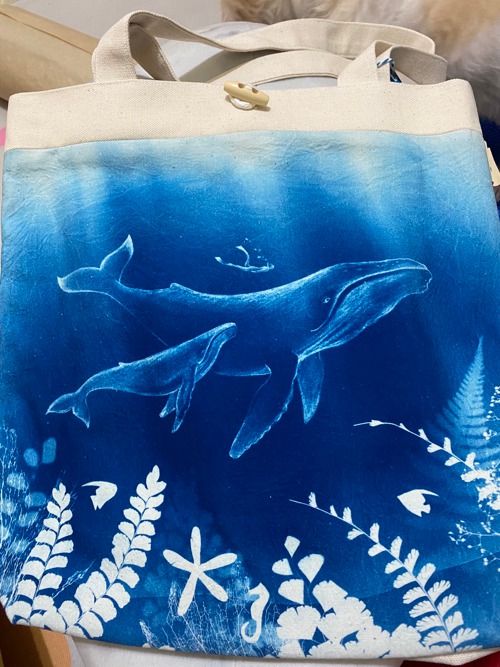 Handmade blue sun art-blue sea diving] Big-winged whale/shoulder bag - Shop  jungle-find Other - Pinkoi