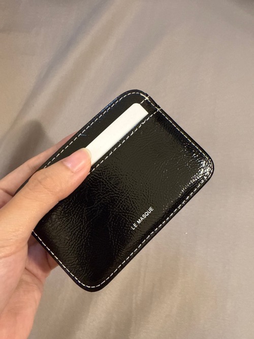 DOT Saddle Slim mini Card Wallets baby pink - Shop LEMASQUE