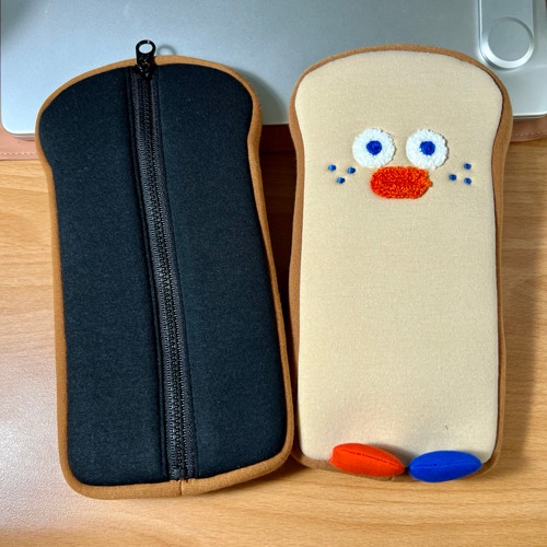 1x Brunch Brother Toast Pencil case Pen Bag Stationery Organizer