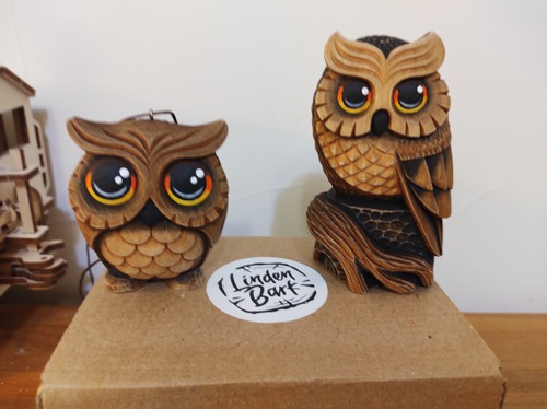 Wooden Owl Sculpture Wood Carving Owl Figurine Wood Art by Linden Bark -  Shop Linden Bark Items for Display - Pinkoi