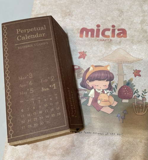 perpetual calendar stamp - Shop miciacrafts Stamps & Stamp Pads