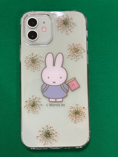 Pinkoi x miffy】押し花iPhoneスマホケース│おでかけミッフィー