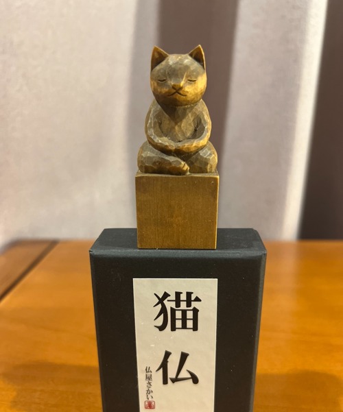 木彫り アマビエ猫 猫仏2009 - ショップ 仏屋さかい stha Hotokeya Sakai 人形・フィギュア - Pinkoi