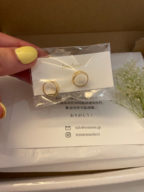 clockwise cute Briefcase SV925 ring ring earrings - Shop temtem Earrings & Clip-ons - Pinkoi