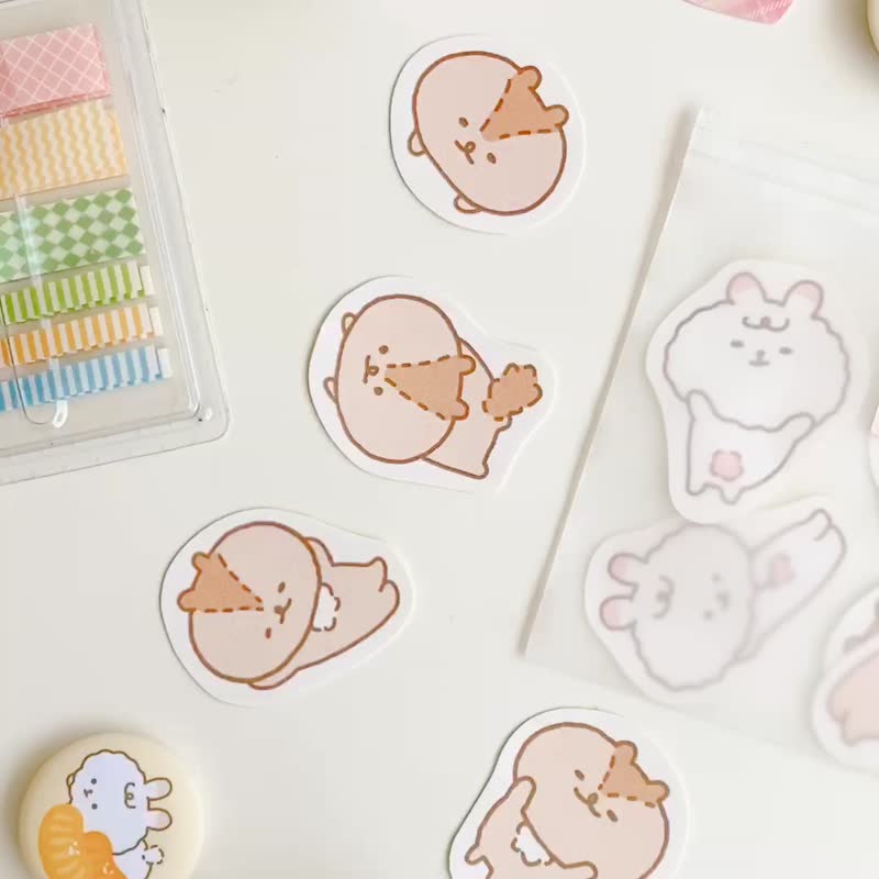 Soft Tumble Sticker Pack Pocket Sticker - สติกเกอร์ - กระดาษ สึชมพู