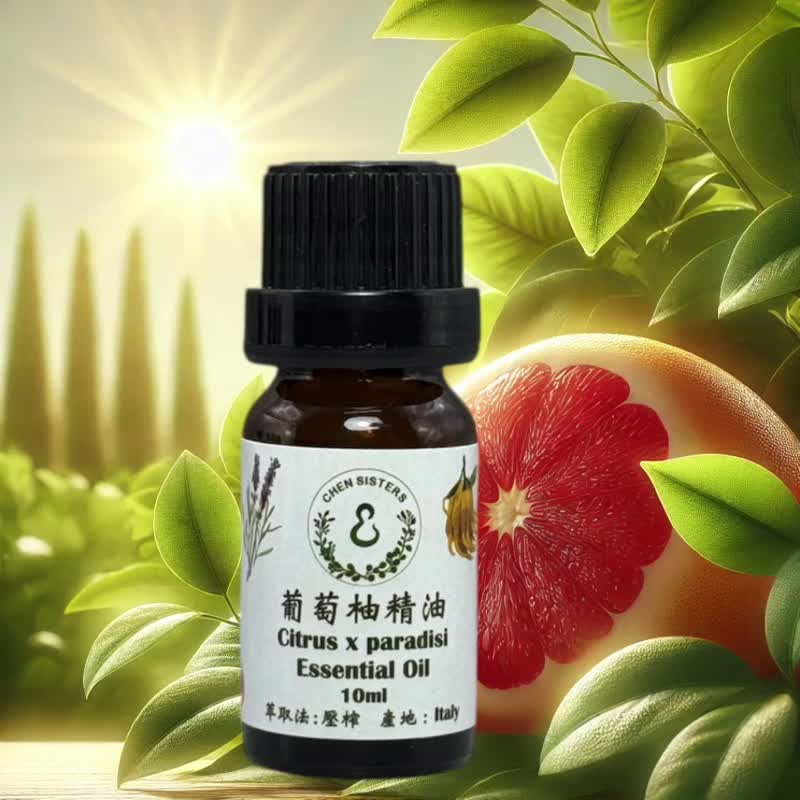 Fruity grapefruit essential oil 100% pure essential oil, natural and additive-free, comes with a rose diffuser Stone - Fragrances - Essential Oils White