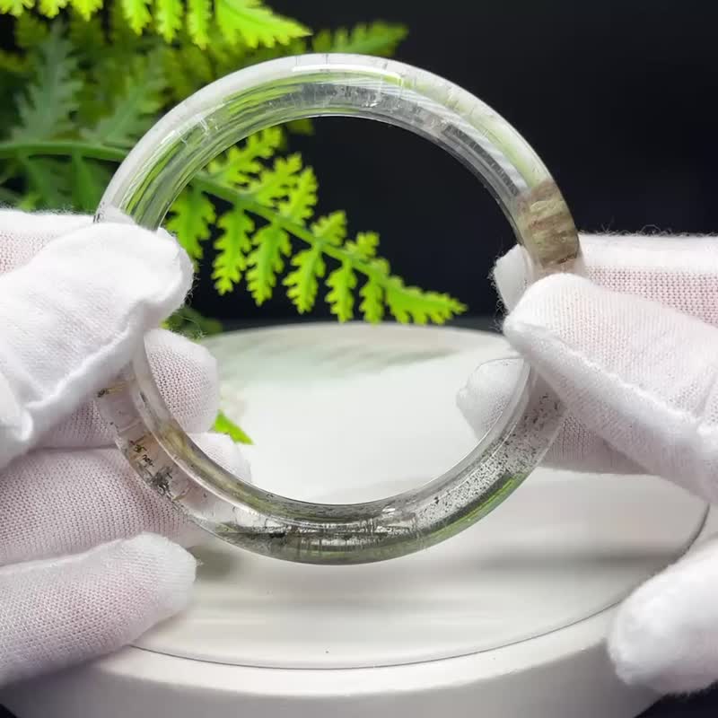 高品質 四季幽靈水晶手鐲 57MM 晶體冰透天眼 異象石英 招財富足 - 手鍊/手環 - 水晶 